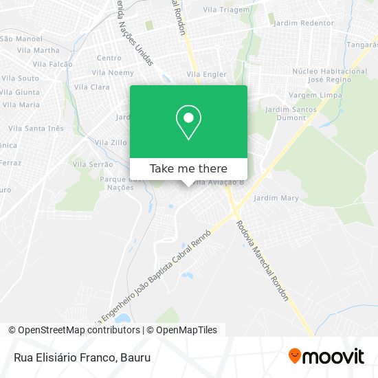 Rua Elisiário Franco map