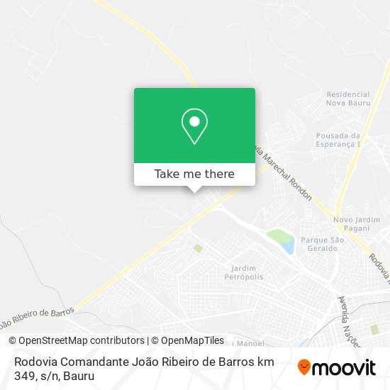 Rodovia Comandante João Ribeiro de Barros km 349, s / n map