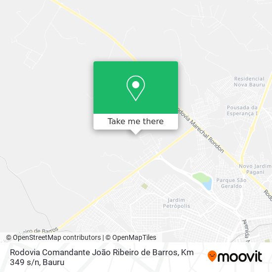 Rodovia Comandante João Ribeiro de Barros, Km 349 s / n map