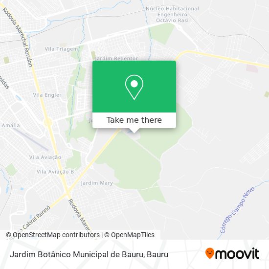 Jardim Botânico Municipal de Bauru map