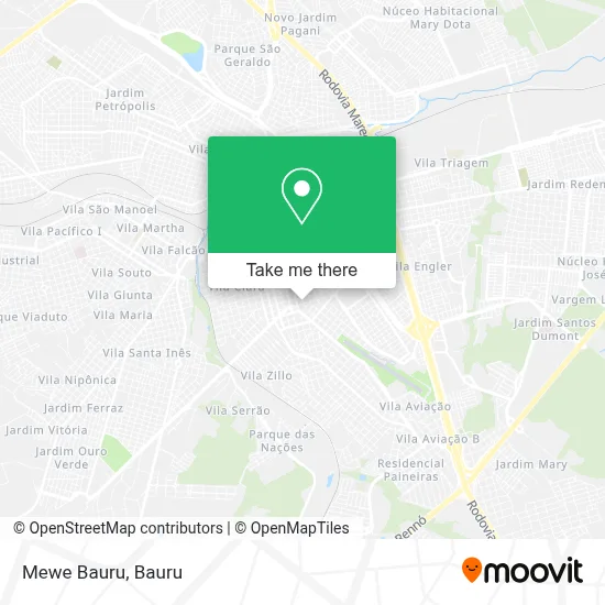 Mewe Bauru map