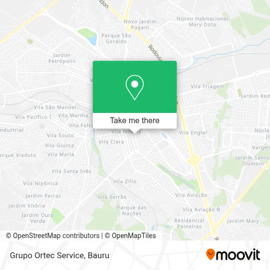 Grupo Ortec Service map