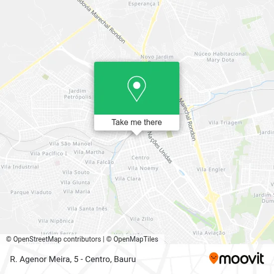 R. Agenor Meira, 5 - Centro map