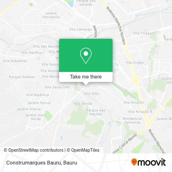 Construmarques Bauru map