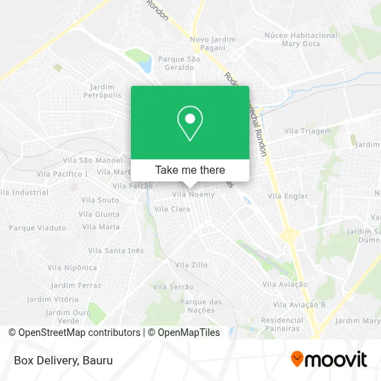 Box Delivery map