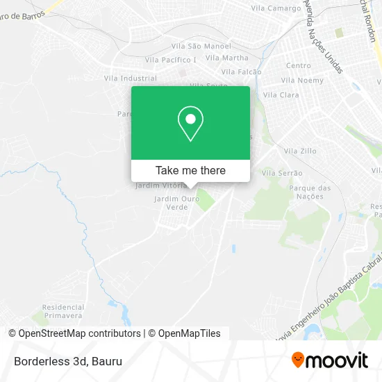 Borderless 3d map