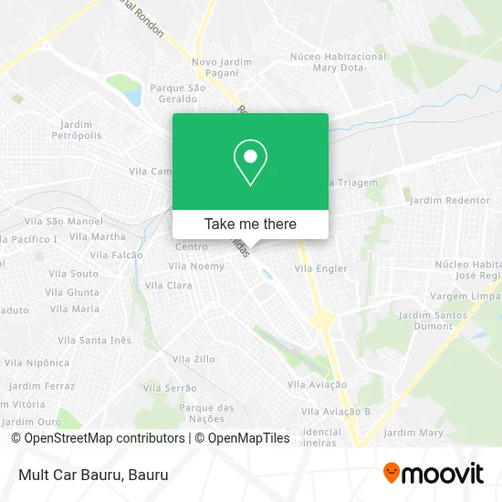 Mult Car Bauru map