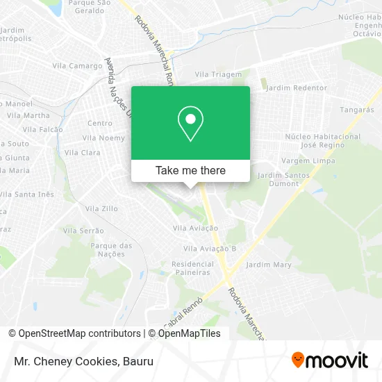 Mr. Cheney Cookies map