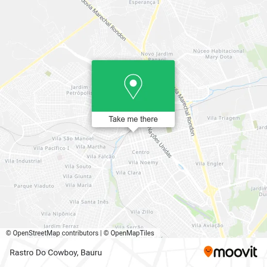 Rastro Do Cowboy map