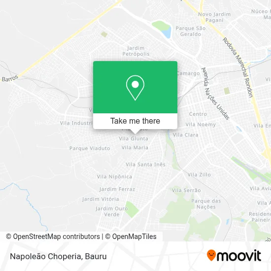 Napoleão Choperia map