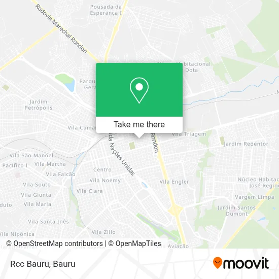 Rcc Bauru map