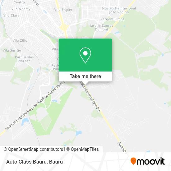 Auto Class Bauru map