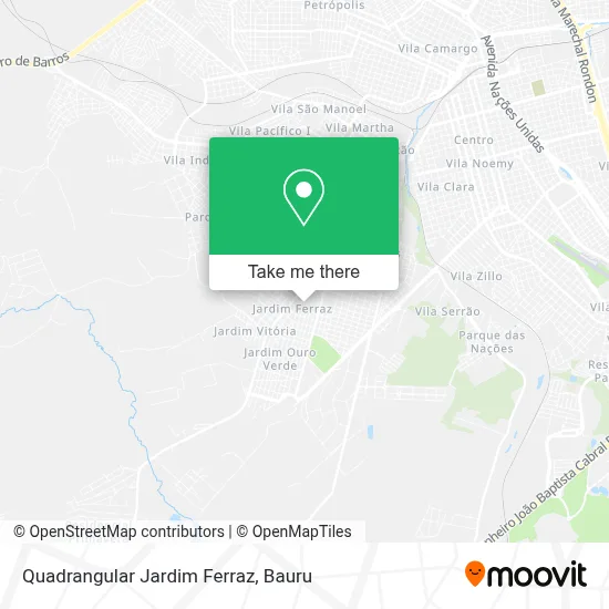 Quadrangular Jardim Ferraz map