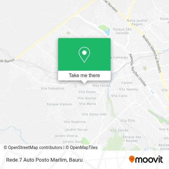 Rede 7 Auto Posto Marlim map