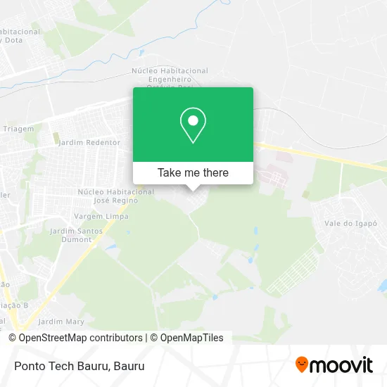 Ponto Tech Bauru map