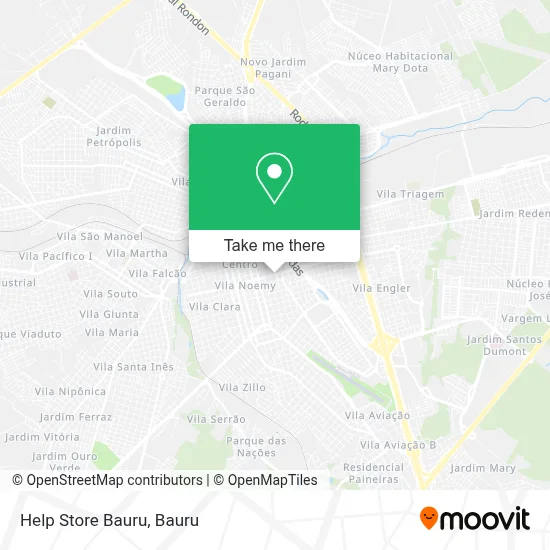 Help Store Bauru map