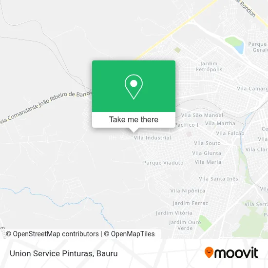 Union Service Pinturas map