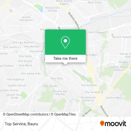 Top Service map