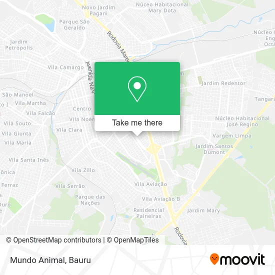 Mundo Animal map