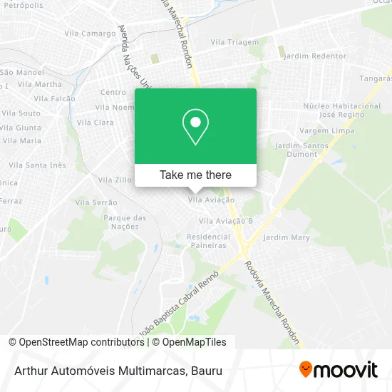 Arthur Automóveis Multimarcas map