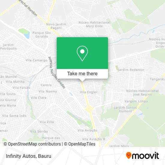 Infinity Autos map
