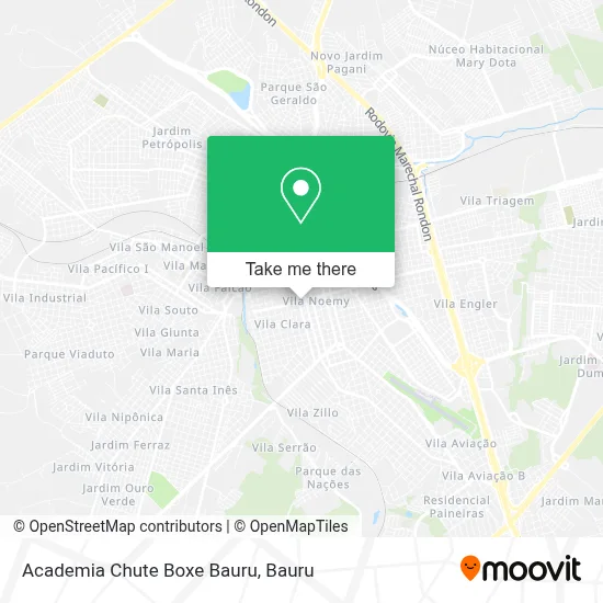 Academia Chute Boxe Bauru map