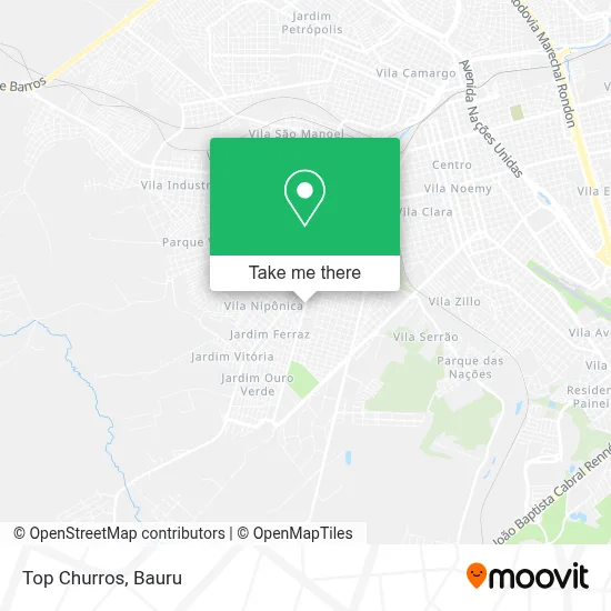 Top Churros map