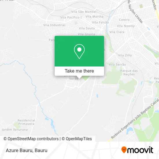 Azure Bauru map