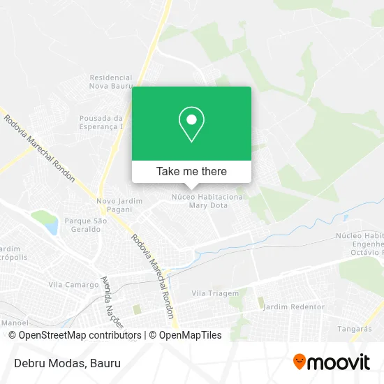 Debru Modas map