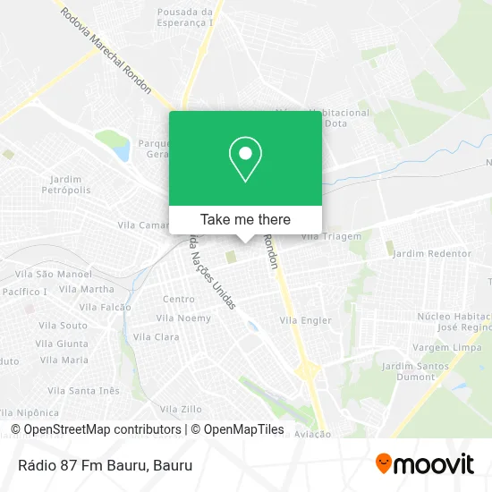 Rádio 87 Fm Bauru map