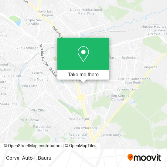 Corvel Auto+ map