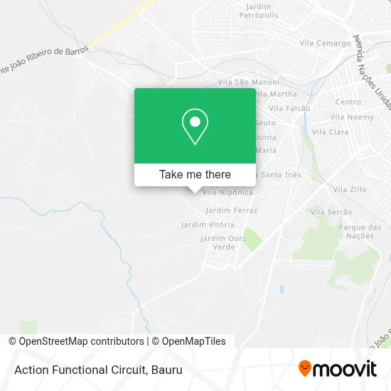 Action Functional Circuit map