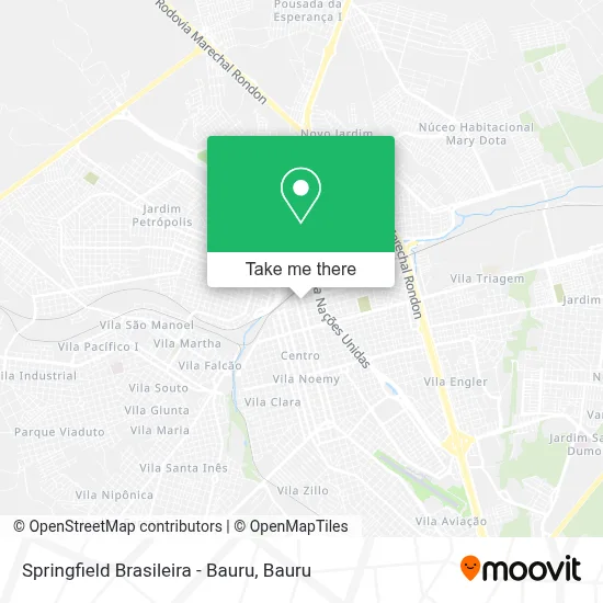 Springfield Brasileira - Bauru map