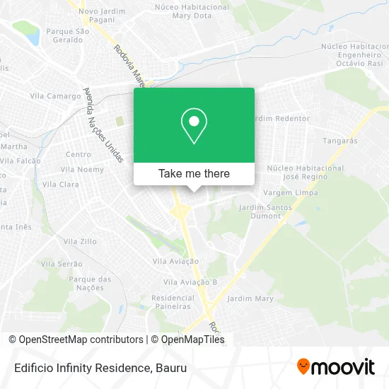 Edificio Infinity Residence map