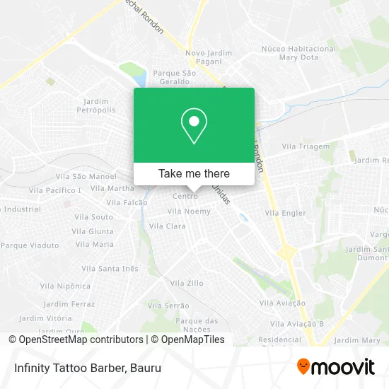 Infinity Tattoo Barber map
