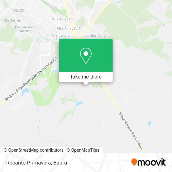 Recanto Primavera map