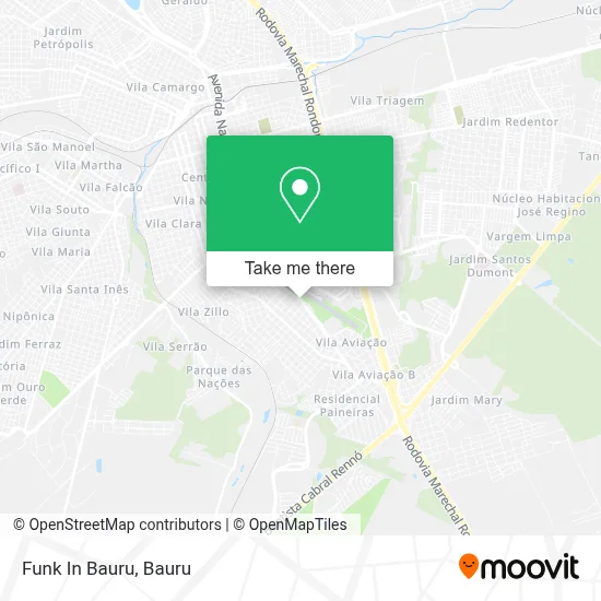 Funk In Bauru map