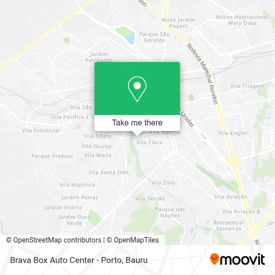 Brava Box Auto Center - Porto map