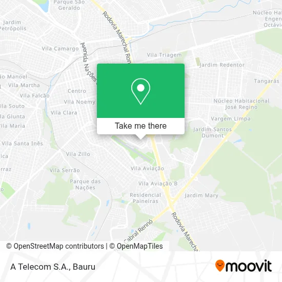 A Telecom S.A. map