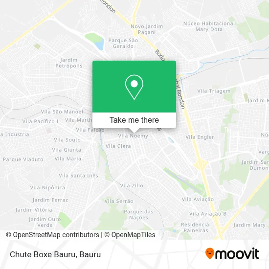 Chute Boxe Bauru map