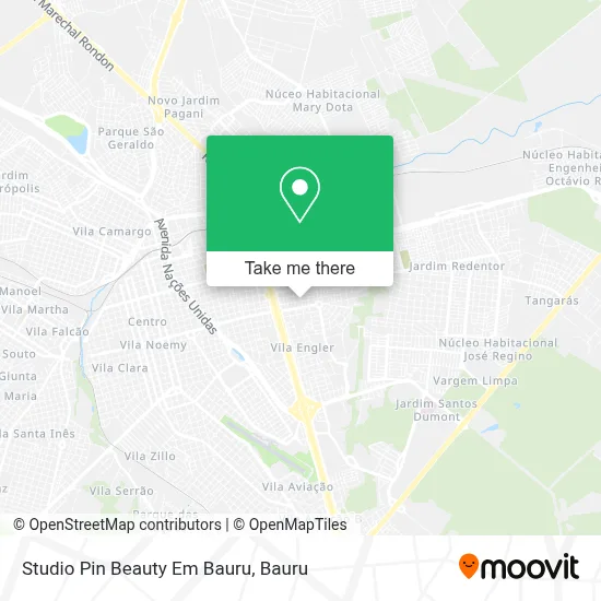 Studio Pin Beauty Em Bauru map