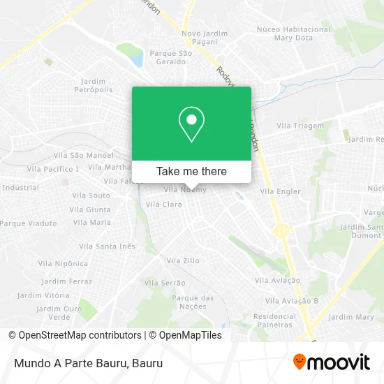 Mundo A Parte Bauru map