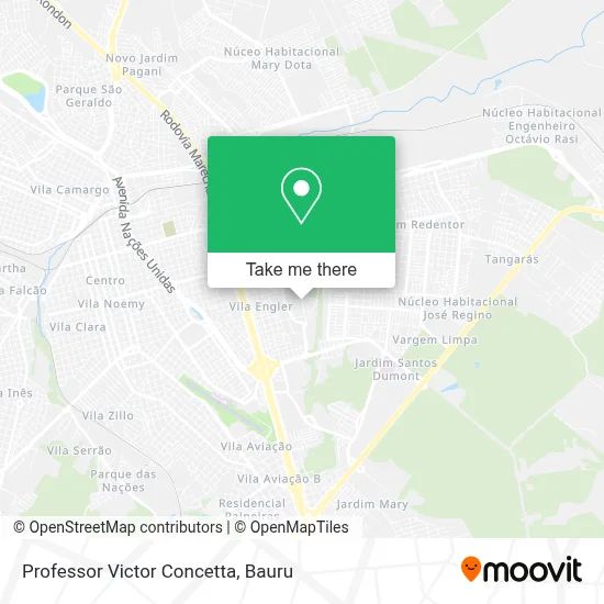 Professor Victor Concetta map