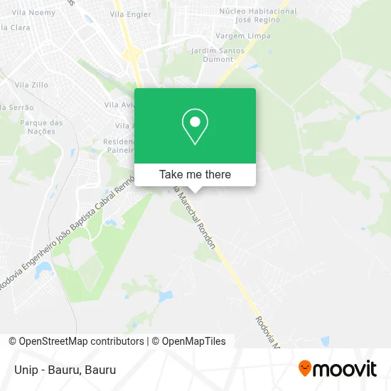 Unip - Bauru map