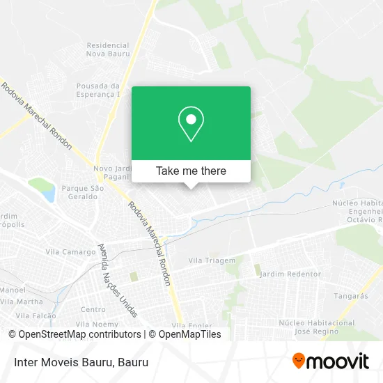 Inter Moveis Bauru map