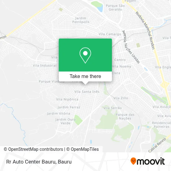 Rr Auto Center Bauru map