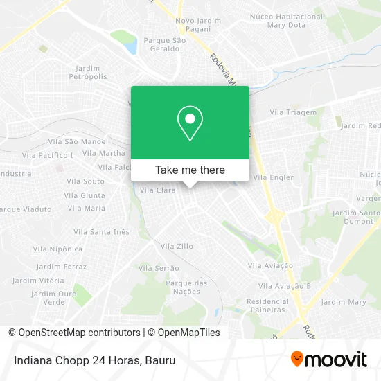 Indiana Chopp 24 Horas map
