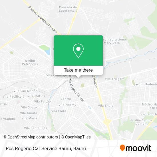 Rcs Rogerio Car Service Bauru map