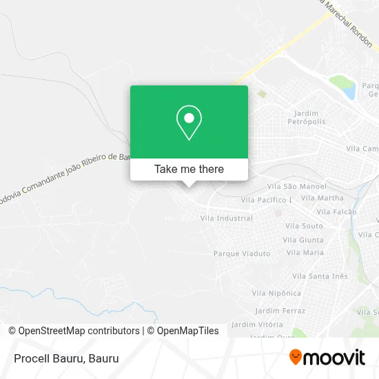 Procell Bauru map