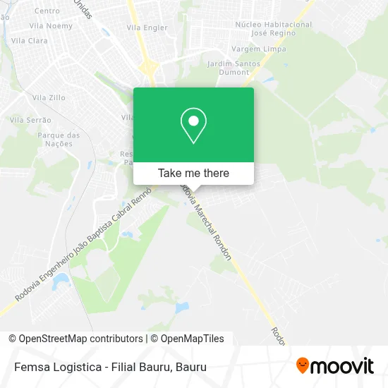 Femsa Logistica - Filial Bauru map
